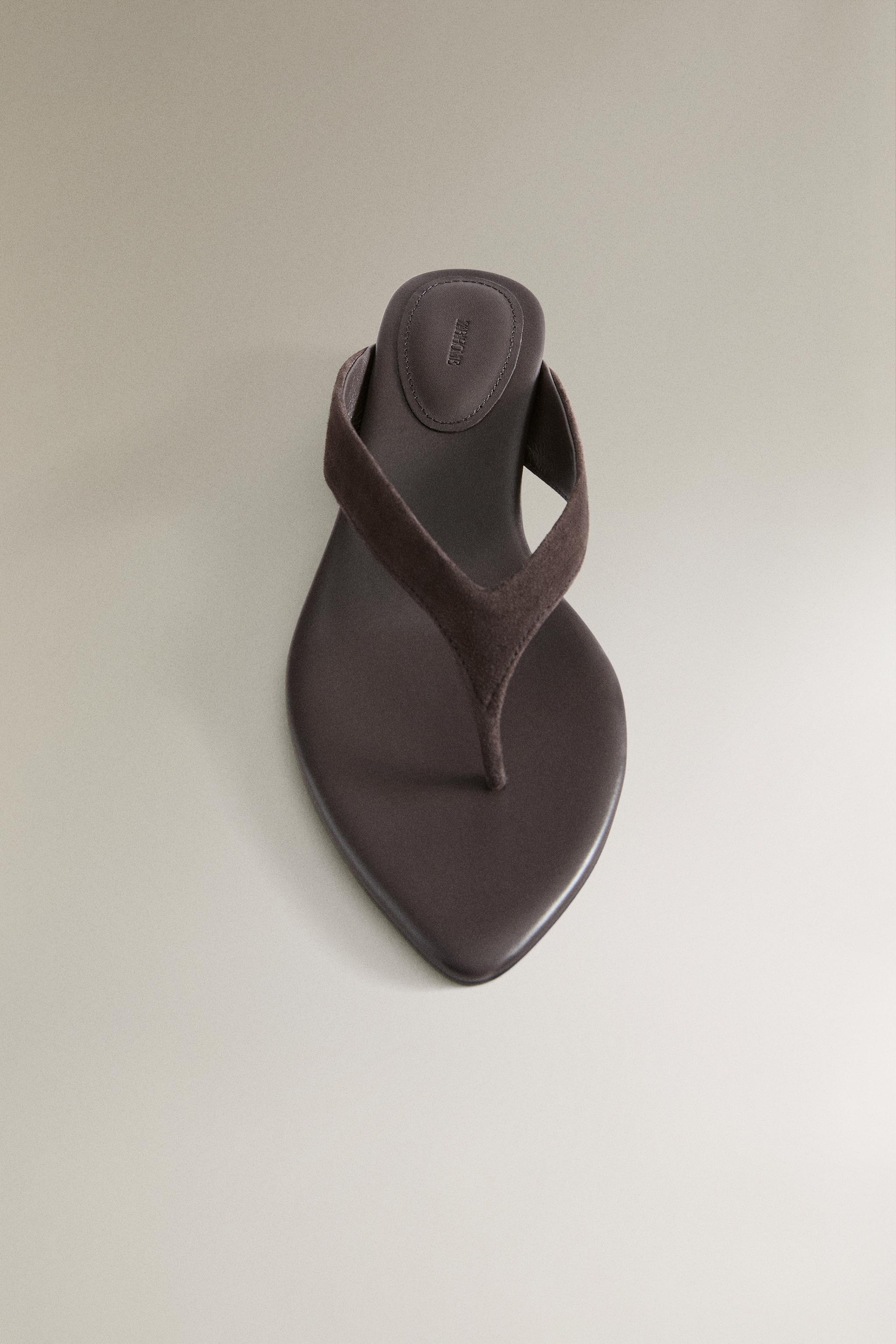 LEATHER HEEL SANDALS